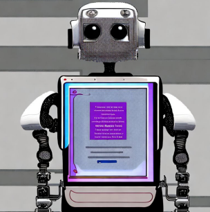 생성형 AI인 챗GPT에게 “네가 만약 로봇에 이식된 상태라면 어떻게 생겼는지 말해보라“라고 시킨 뒤 나온 답을 그림을 생성해주는 AI인 스테이블 디퓨전에 입력해 나온 결과물.